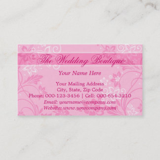 hibiscus motif.roze ~ bc visitekaartje