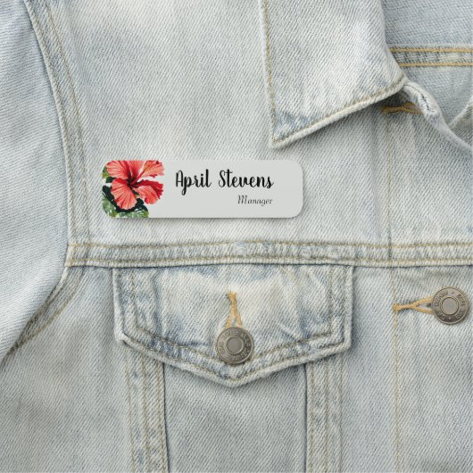 Hibiscus-naamlabel Naamplaatje (In situ)