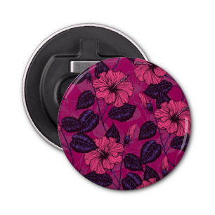 Hibiscus nacht button flesopener