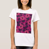 Hibiscus nacht t-shirt (Voorkant)