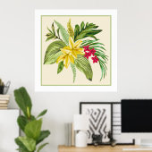 Hibiscus Native Hawaiian Flower Poster (Thuiskantoor)