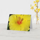 Hibiscus Notecard Kaart (Gele Bloem)