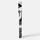 Hibiscus Oerwoud Hawaiian Black en Grey Case-Mate iPhone Case (Achterkant / Links)