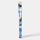 Hibiscus Oerwoud Hawaiian Blue en Brown Case-Mate iPhone Case (Achterkant / Links)