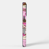 Hibiscus Oerwoud Hawaiian roze en bruin Case-Mate iPhone Case (Achterkant / Rechts)