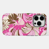 Hibiscus Oerwoud Hawaiian roze en bruin Case-Mate iPhone Case (Achterkant (horizontaal))