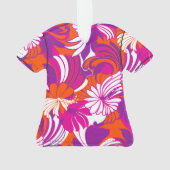 Hibiscus Oerwoud Hawaiian Tropical Aloha Shirt Ornament (achterkant)