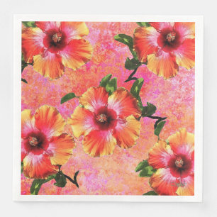 Hibiscus on Fresco Dinner Napkins HAMbyWG Servet