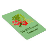 Hibiscus on Green Stateroom Deurkiezer Magneet (Rechterzijde)