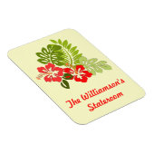 Hibiscus on Yellow Stateroom door markker Magneet (Rechterzijde)