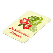 Hibiscus on Yellow Stateroom door markker Magneet (Linkerzijde)