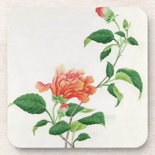Hibiscus Onderzetter (Voorkant)
