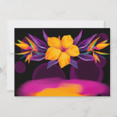 Hibiscus Paradijsvogels Save The Date Kaarten (Achterkant)