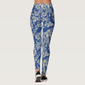 Hibiscus Pareau benauwd Hawaïaans Tropisch Leggings (Achterkant)