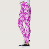 Hibiscus Pareau benauwd Hawaïaans Tropisch Leggings (Links)