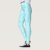 Hibiscus Pareau benauwd Hawaïaans Tropisch Leggings (Links)