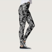Hibiscus Pareau benauwd Hawaïaans Tropisch Leggings (Rechts)