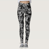 Hibiscus Pareau benauwd Hawaïaans Tropisch Leggings (Voorkant)