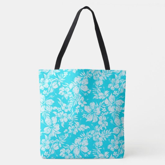 Hibiscus Pareau Distress Hawaiian Beach Bag Tote Bag (Voorkant)