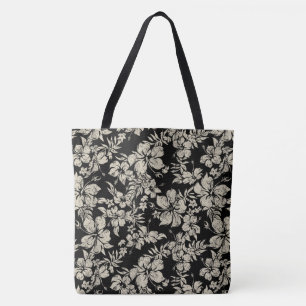 Hibiscus Pareau Distress Hawaiian Beach Bag Tote Bag