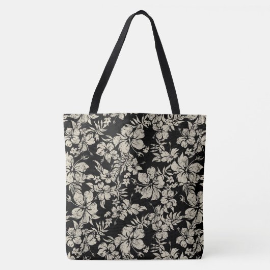 Hibiscus Pareau Distress Hawaiian Beach Bag Tote Bag (Voorkant)