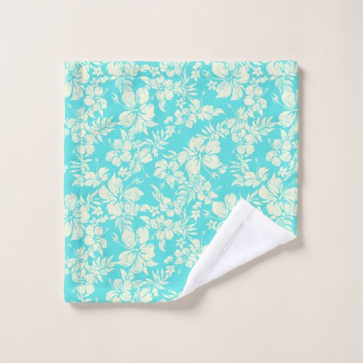 Hibiscus Pareau Distress Hawaiian Coordinates Bad Handdoek (Wasdoekje)
