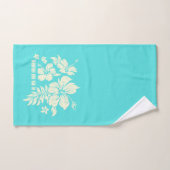 Hibiscus Pareau Distress Hawaiian Coordinates Bad Handdoek (Handdoek)