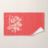 Hibiscus Pareau Distress Hawaiian Coordinates Bad Handdoek (Handdoek)