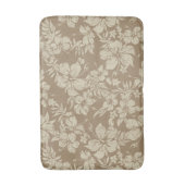 Hibiscus Pareau Distress Hawaiian Floral-Cocoa Badmat (Voorkant Verticaal)