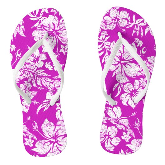 Hibiscus Pareau Distress  Hawaiian Teenslippers (Voetbed)