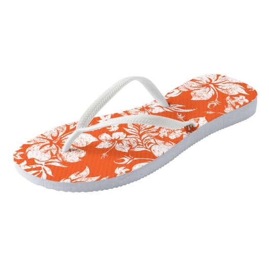 Hibiscus Pareau gestresst  Hawaïaans Teenslippers (Schuin)