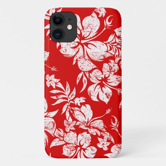 Hibiscus Pareau Hawaiaanse bloem Rood Case-Mate iPhone Case (Achterkant)