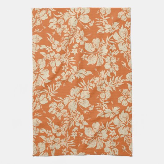 Hibiscus Pareau Hawaïaanse keukenhanddoek (Verticaal)