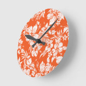 Hibiscus Pareau Hawaïaanse wandklokken (Hoek)