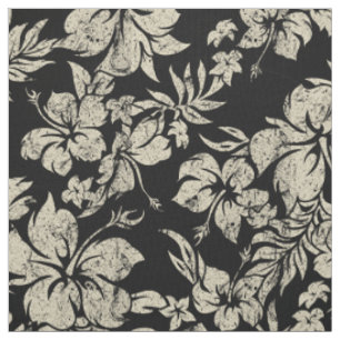 Hibiscus Pareau Hawaiian Floral Aloha Shirt Print Stof