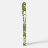 Hibiscus Pareau Hawaiian Floral Moss Green Case-Mate iPhone Case (Achterkant / Links)