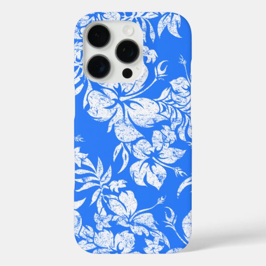 Hibiscus Pareau Hawaiian Floral Ocean Blue Case-Mate iPhone Case (Achterkant)