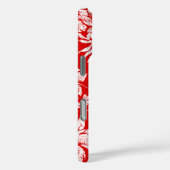 Hibiscus Pareau Hawaiian Floral Red Case-Mate iPhone Case (Achterkant / Rechts)