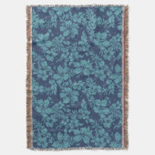 Hibiscus Pareau Hawaiian Floral Throw Blanket Deken (Voorkant Verticaal)