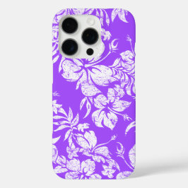 Hibiscus Pareau Hawaiian Floral Violet iPhone 16 Pro Hoesje