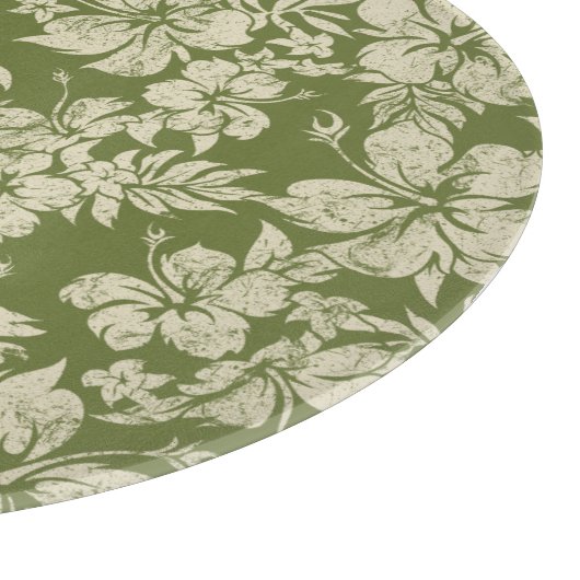 Hibiscus Pareau Hawaiian Glass Cutting Board Snijplank (Hoek)