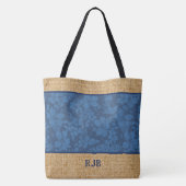 Hibiscus Pareau Hawaiian Monogram Beach Bag Tote Bag (Achterkant)
