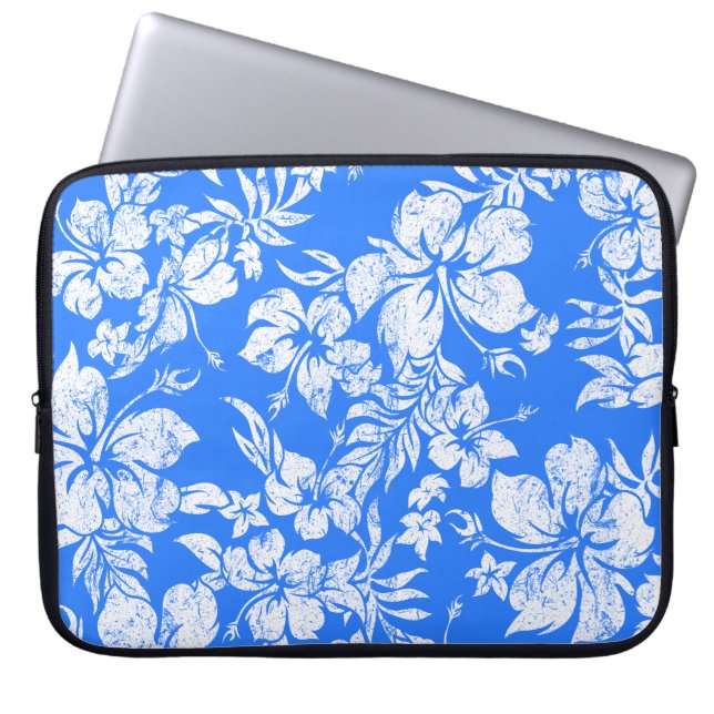 Hibiscus Pareau Hawaiian Neopree Wetsuit Laptop Sleeve (Voorkant)