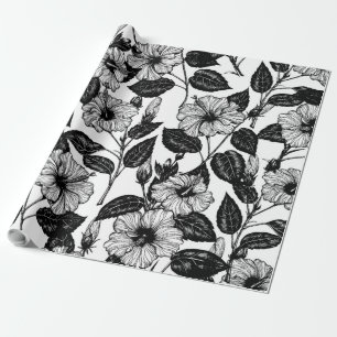 Hibiscus-patroon Cadeaupapier