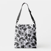 Hibiscus-patroon Crossbody Tas (Achterkant)