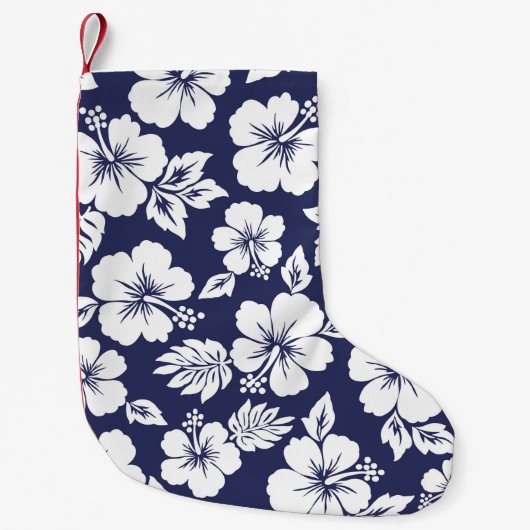 Hibiscus-patroon Kleine Kerstsok (Voorkant)