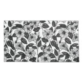 Hibiscus-patroon Kussensloop (Achterkant-Links)