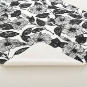 Hibiscus-patroon Sherpa Deken (3/4)