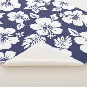 Hibiscus-patroon Sherpa Deken (3/4)