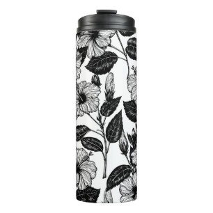 Hibiscus-patroon Thermosbeker